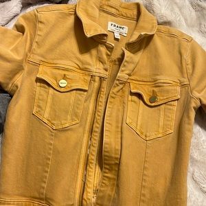 Frame jumpsuit - great co Siri on but has some staining on the knee area